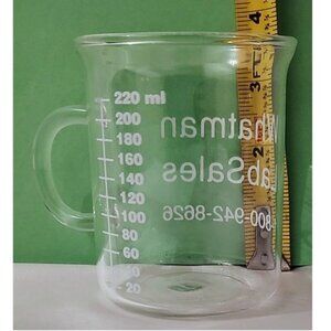 220 ml Coffee Mug Beaker Borosilicate 3.3